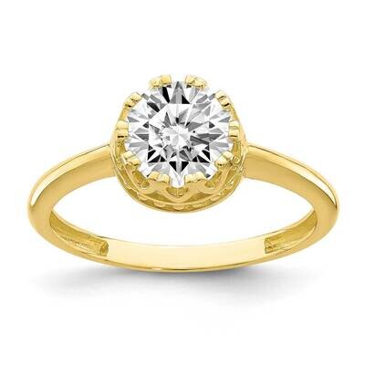 Polished CZ Diamond Ring 10k Gold 10YC420, MPN: 10YC420, 883957733616