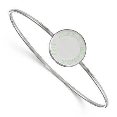 Alpha Epsilon Phi Enameled Slip-on Bangle Sterling Silver SS021AEP-8, MPN: SS021AEP-8, 191101098291