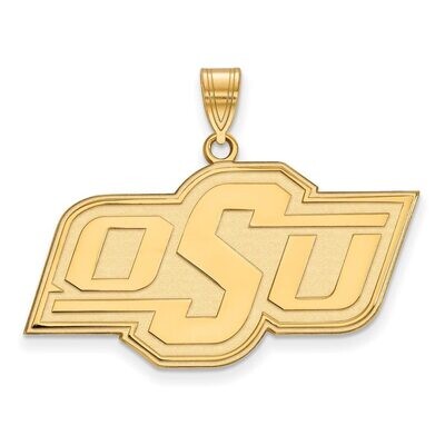 Oklahoma State University Large Pendant Gold-plated Silver GP004OKS, MPN: GP004OKS, 886774898612