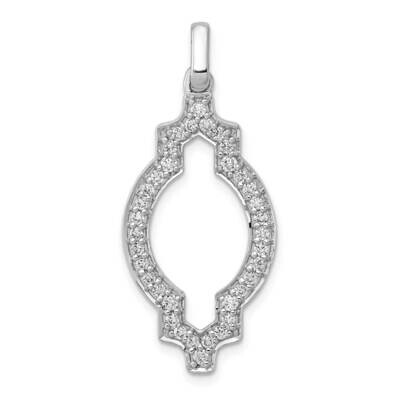 Diamond Si1/Si2, G H I, Fancy Pendant 14k White Gold Lab Grown PM3927-050-WLG, MPN: PM3927-050-WA,