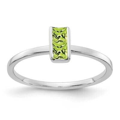 Peridot Ring 14k White Gold RM4324-PE-W, MPN: RM4324-PE-W, 883957564678