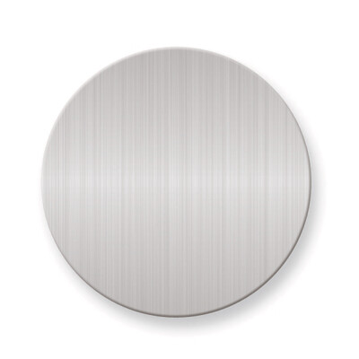 1 x 1 Round Satin Aluminum Plates-Sets of 6  GM3723-SA, MPN: GM3723-SA,