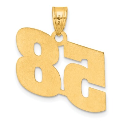 Block Number 58 Pendant 14k Gold Polished BN58, MPN: BN58, 196904078990