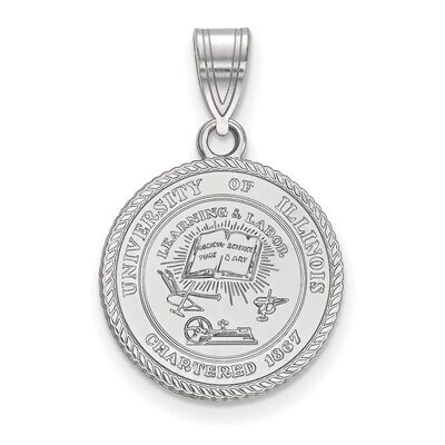 University of Illinois Medium Crest Pendant Sterling Silver SS064UIL, MPN: SS064UIL, 886774708010