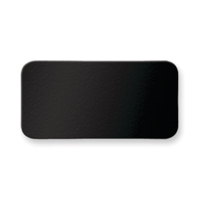 1 X 2 Black Anodized Aluminum Plates-Sets of 6  GL9790-BA, MPN: GL9790-BA,