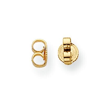 Heavy Friction Earring Nut Component 14k Yellow Gold YG710, MPN: YG710,