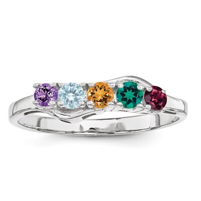 5 Birthstones Mother&#39;s Ring Sterling Silver XMR86/5SS, MPN: XMR86/5SS, 883957969183