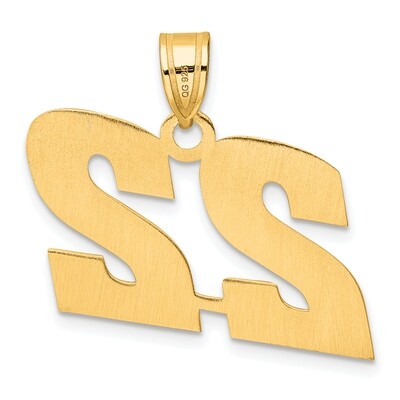 Block Number 22 Pendant 14k Gold Polished BN22, MPN: BN22, 196904079416