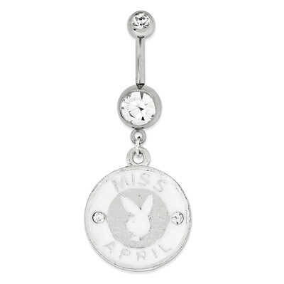 Playboy Miss April Belly Ring PBB159