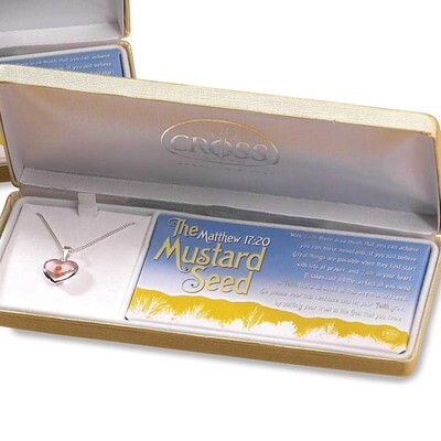 Cherishables Silver-plated Metal Mustard Seed Heart Necklace GM11097, MPN: GM11097, 714611138624