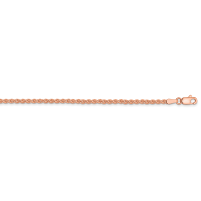 30 Inch 2.00mm Solid Polished Spiga Chain 14k Rose Gold RSC43-30, MPN: RSC43-30, 886774585109