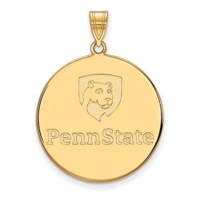 Penn State University x-Large Disc Pendant Gold-plated Silver GP040PSU, MPN: GP040PSU, 886774940861