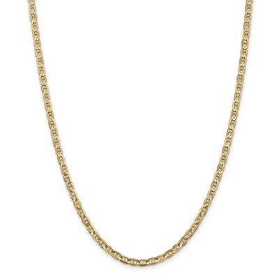 Leslie&#39;s 3.75mm Concave Anchor Chain 20 Inch 14k Gold HB-1315-20, MPN: 1315-20, 191101847226