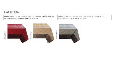 Le Jacquard Francais Hacienda Red Coated Yardage 71 Inch (Per Meter) 27033, MPN: 27033, 36602692703…