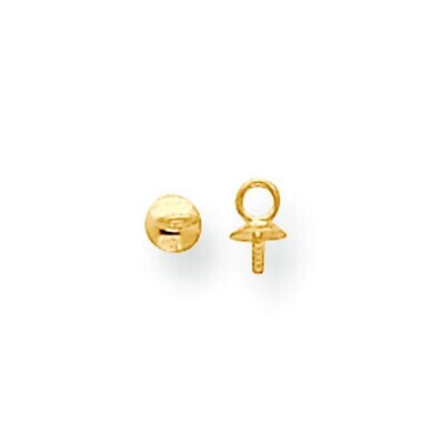 Pearl Dangle Earring Component 14k Yellow Gold YG868, MPN: YG868,