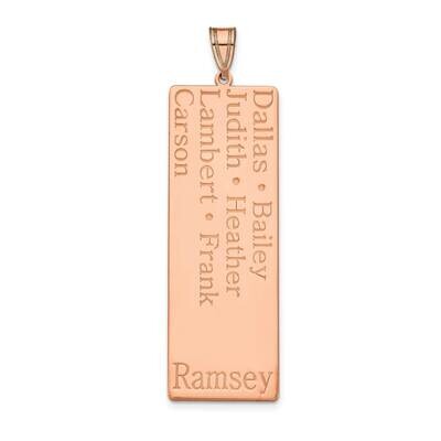 7 Name Family Pendant 14k Rose Gold XNA1279R, MPN: XNA1279R,