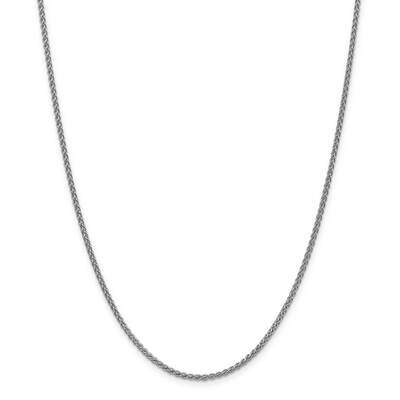2mm Spiga Chain 22 Inch 14k White Gold PEN122-22, MPN: PEN122-22, 883957172262
