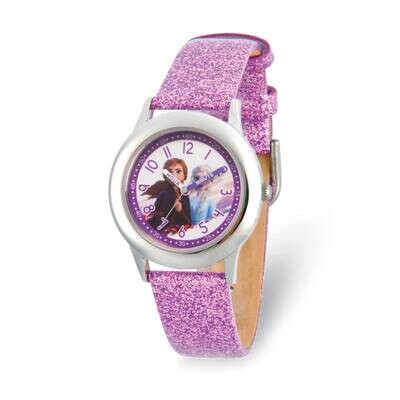 Disney Frozen II Elsa &amp; Anna Time Teacher Pink Band Kids Watch XWA6271, MPN: XWA6271, 842885114065