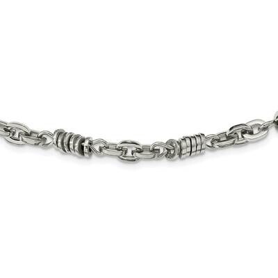 20.5 Inch Necklace Stainless Steel Polished SRN161-20 by Chisel, MPN: SRN161-20, 883957748337