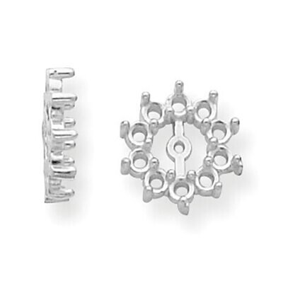 Diamond Earring Jacket Component 14k White Gold WG921, MPN: WG921,