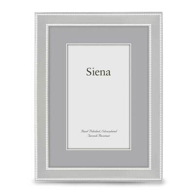 Double Beaded 5X7 Photo Picture Frame Silver-plated GM19952, MPN: GM19952, 820036016925