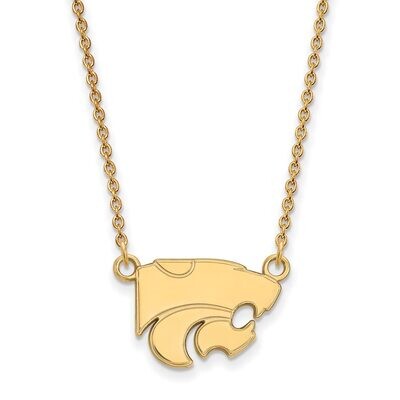 Kansas State University Small Pendant with Chain Necklace 14k Yellow Gold 4Y015KSU-18, MPN: 4Y015KS…