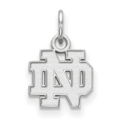 University of Notre Dame Extra-Small Pendant 10k White Gold 1W001UND, MPN: 1W001UND, 191101129568