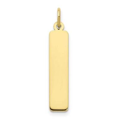 Vertical Blank Bar Charm 10k Gold Medium 10XNA1277Y, MPN: 10XNA1277Y,