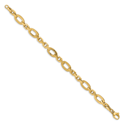 Leslie&#39;s Link Bracelet 14k Gold Polished HB-LF1322-8.25, MPN: LF1322-8.25, 191101978937