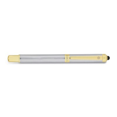 Charles Hubert Silver-tone &amp; Gold-tone Banded Roller Ball Pen GM18989, MPN: GM18989, 811233015378