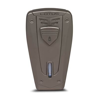 Lotus Fusion Gunmetal Double Flame Lighter with Fold-out Punch GM23314, MPN: GM23314, 894236016702