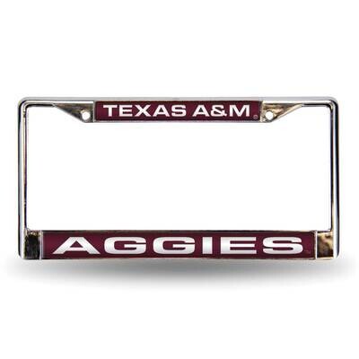 Collegiate Texas A&amp;M Red Laser Chrome Car License Plate Frame GC6983, MPN: GC6983, 94746404338