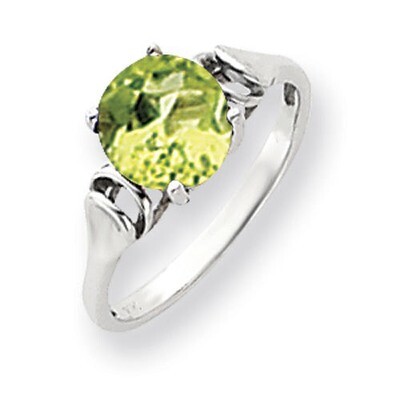 8mm Peridot Ring 14k white Gold Y4723PE, MPN: Y4723PE, 883957607245