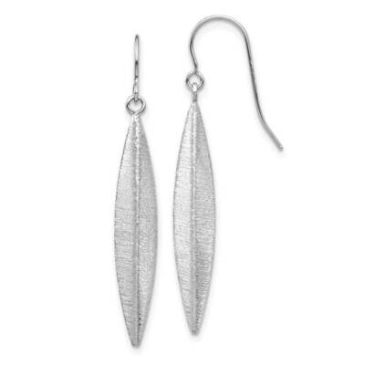 Brushed Dangle Earrings 14k White Gold TL1161, MPN: TL1161, 886774002903
