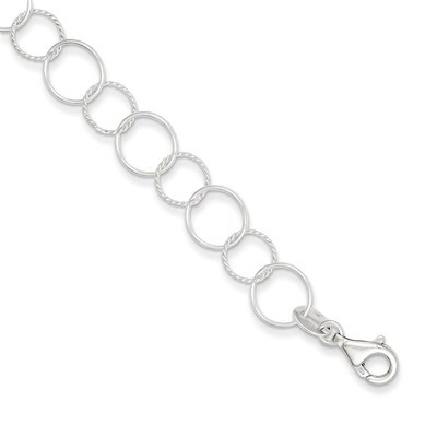 7.5 Inch Bracelet Sterling Silver Fancy QG2301-7.5, MPN: QG2301-7.5, 883957948942