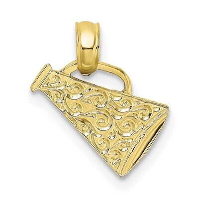 Megaphone with Handle Pendant 10k Gold 10C3551, MPN: 10C3551,