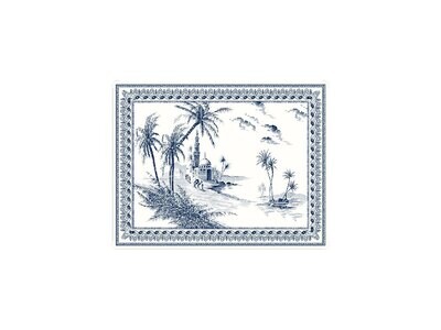 Gien Les Depareillees Blue Acrylic Serving Tray Large 8009DBGMPL, MPN: 8009DBGMPL, 3660838025339