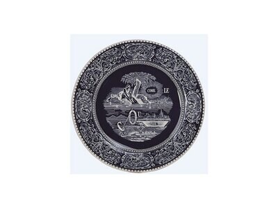 Gien Les Depareillees Blue Coaster Rebus 1849DBO520, MPN: 1849DBO520, 3660838011547