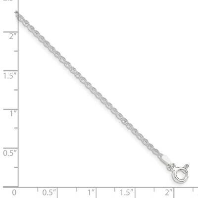 18 Inch 1.8mm Solid Rope Chain Sterling Silver QDR035-18, MPN: QDR035-18, 886774125602