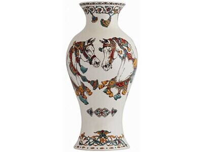 Gien Chevaux Du Vent Handpainted Japanese Potiche 1771CPJA00, MPN: 1771CPJA00, 840769027043