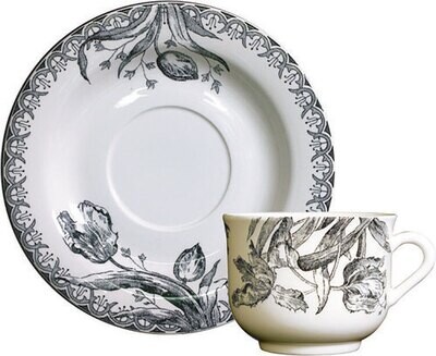 Gien Tulipes Tea Cups &amp; Saucers 17012PTH50, MPN: 17012PTH50, 840769063867