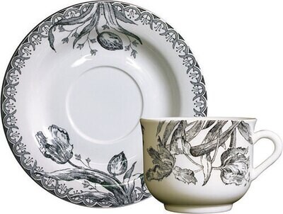Gien Tulipes Breakfast Cups &amp; Saucers 17012PTA50, MPN: 17012PTA50, 840769065076