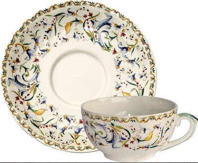 Gien Toscana Us Tea Cups &amp; Saucers 14572PTU49, MPN: 14572PTU49, 840769063669