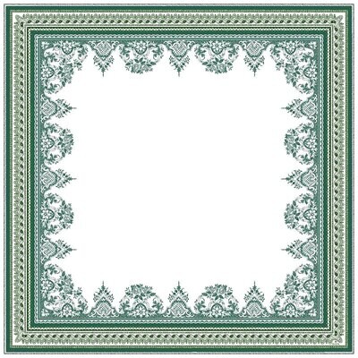 Gien Les Depareillees Green Tablecloth 8010LD1700, MPN: 8010LD1700, 3660838027197