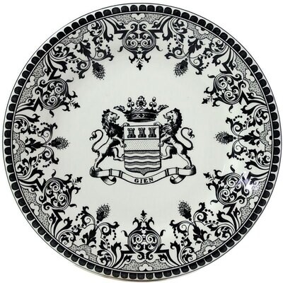 Gien Les Depareillees Green Dessert Plates Blason Set of 4 1841B4D450, MPN: 1841B4D450, 36608380222…