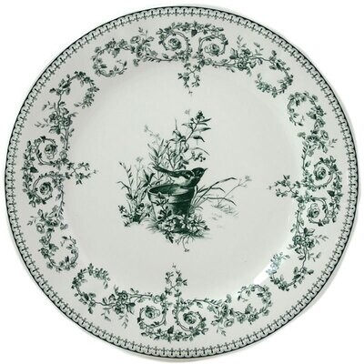 Gien Les Depareillees Green Dessert Plates Oiseau Set of 4 1841B4D326, MPN: 1841B4D326, 36608380222…
