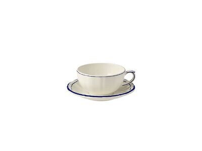 Gien Filet Cobalt Breakfast Cups &amp; Saucers Set of 2 15412PTA26, MPN: 15412PTA26, 3660838021263