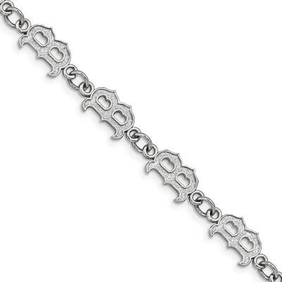 MLB Boston Red Sox with 1.5In Extension Link Bracelet Stainless Steel ST515RSO, MPN: ST515RSO, 1911…