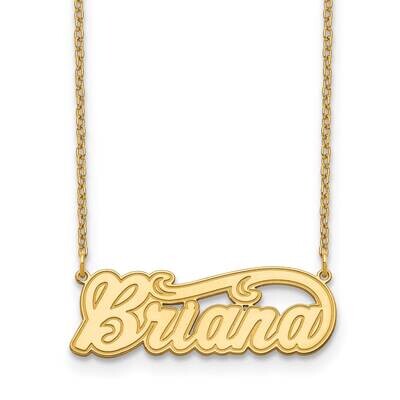 Etched Nameplate 14k Gold XNA836Y, MPN: XNA836Y,