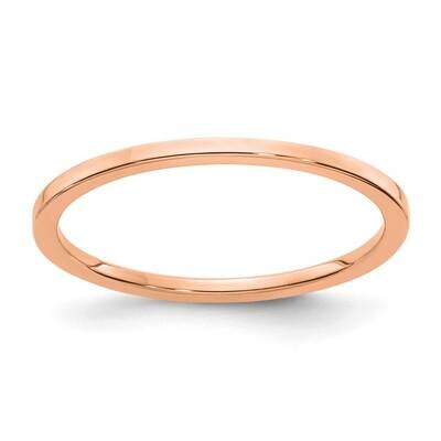 1.2mm Flat Stackable Band 10K Rose Gold 1STK16-120R, MPN: 1STK16-120R, 191101580550